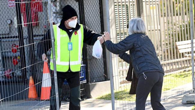 The home has been fenced off. Picture: Jeremy Piper / NCA NewsWire