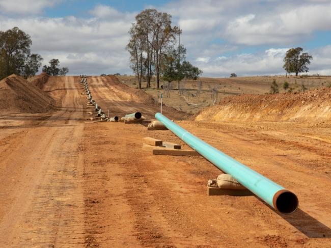 Work has started on a pipeline that will supply natural gas from Project Atlas in southwest Queensland to domestic customers