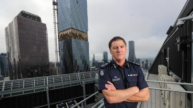 Chief Commissioner Shane Patton says he wants to bring policing back to basics. Picture: Alex Coppel.