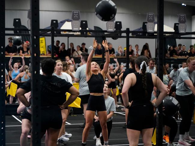 10000 athletes put their fitness to the test in a massive Hyrox competition this weekend (14-15 Dec) at Melbourne Exhibition and Convention Centre. Picture Valeriu Campan