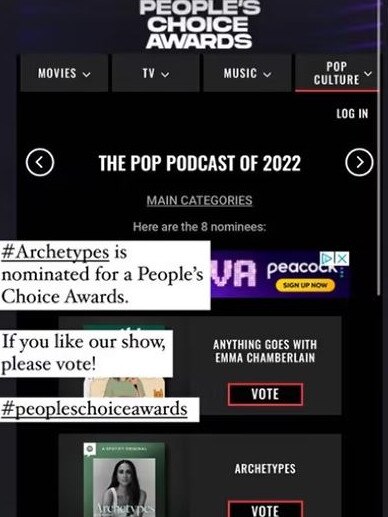 News of Meghan Markle's podcast nomination was shared by her head of audio Rebecca Sananès.