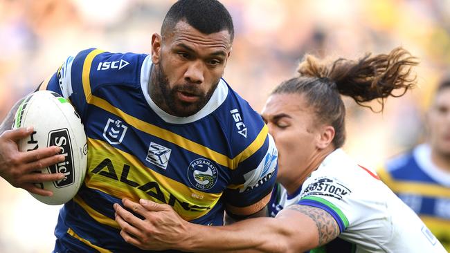 It’s been a long journey for the Eels enforcer. Photo: AAP Image/Dan Himbrechts