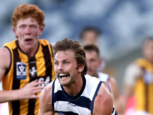 Tom Atkins is yet to lose a game as a midfielder. Picture: Kelly Defina