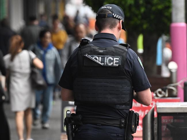 ADELAIDE, AUSTRALIA - NewsWire Photos September 20, 2023: Police on the beat along Hindley Street in AdelaideÃs CBD. South Australian Police Commissioner Grant Stevens has declared that Adelaide is Australia's safest city. Picture: NCA NewsWire / Brenton Edwards
