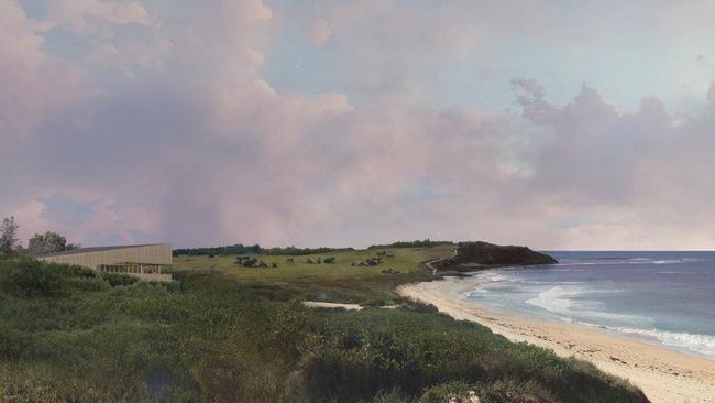 Artist's impression of the proposed revamped Long Reef Surf Life Saving Club pavilions. Picture: Supplied