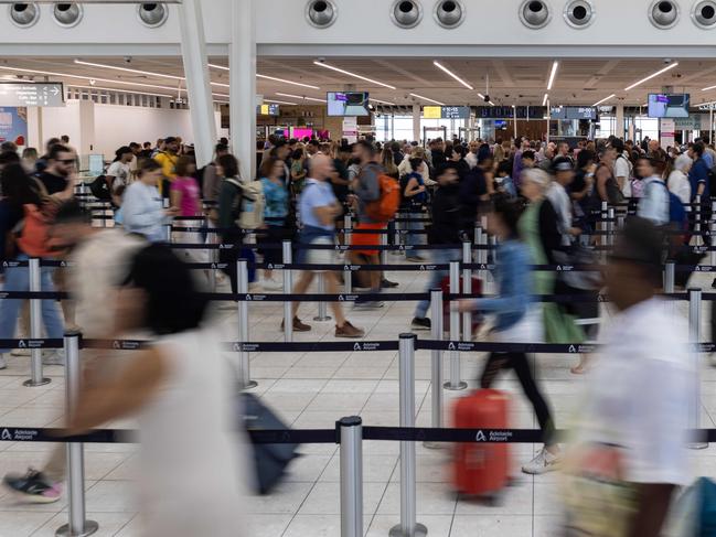 ADELAIDE, AUSTRALIA - NewsWire Photos 1,April, 2024: Busiest day of the year at Adelaide airport.  Picture: NCA NewsWire / Kelly Barnes