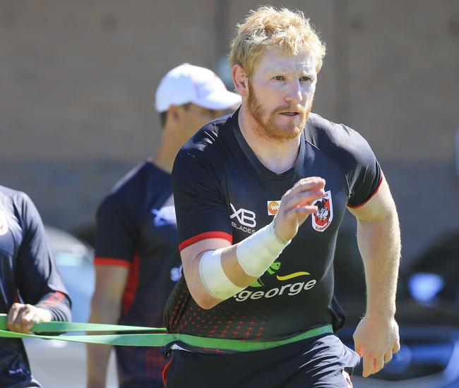 James Graham will play his first match for the Dragons. Picture: Dylan Robinson