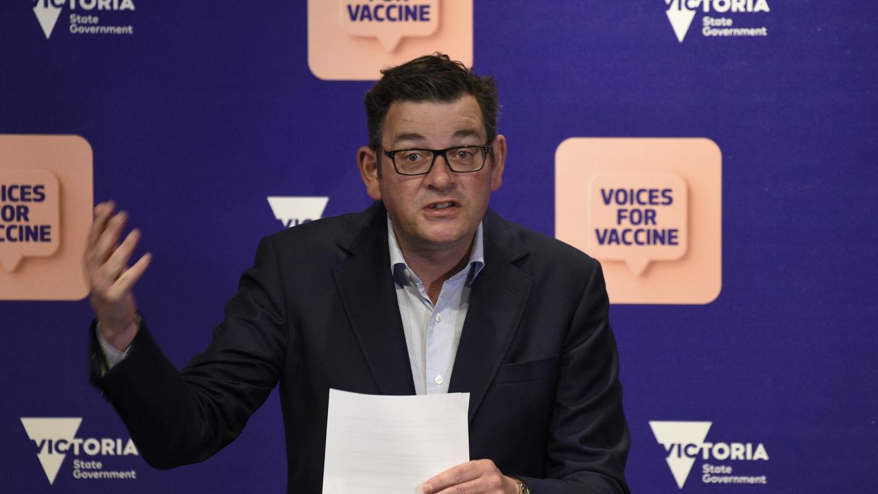 Daniel Andrews addressed the media on Wednesday. Picture: NCA NewsWire / Andrew Henshaw