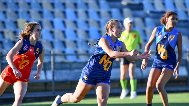 Bo Tankey (left) in action for South Queensland. Picture: supplied