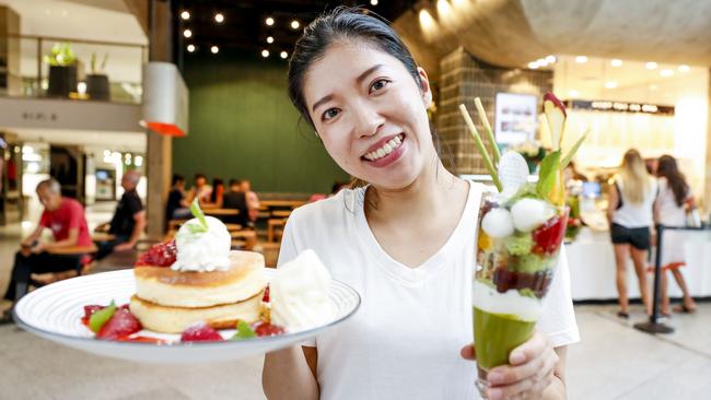 Mari Kamada, 30, from Broadbeach displays some Japanese fare from Koto Sanpo in Pacific Fair. Pic Tim Marsden