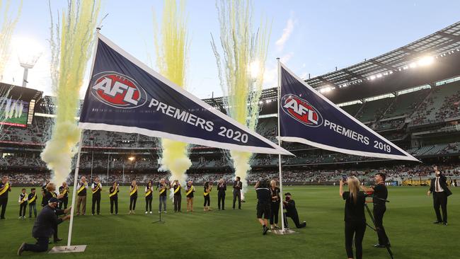 The season opener between Richmond vs Carlton was a nailbiter. Picture: Michael Klein