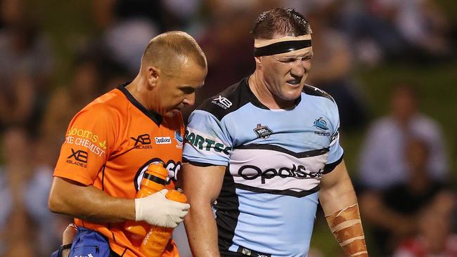 Paul Gallen is set to return from a knee injury. Picture: Brett Costello