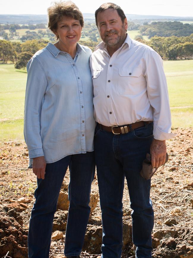 Profit drivers: Guy and Joanne Bowen run the Mount Ronan White Suffolk and Maternal stud.