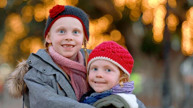 Sisters Ella and Jessie McGrane have their winter outfits sorted for Winterlight.