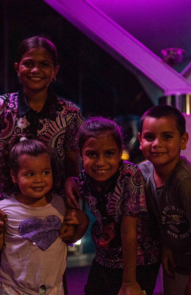 Loved ones of 19-year-old Kailah May who drowned as a result of an epileptic fit in 2022 gathered under the purple lights of the Darwin Convention Centre on Tuesday March 27 for Epilepsy Awareness Day. Picture: Zizi Averill