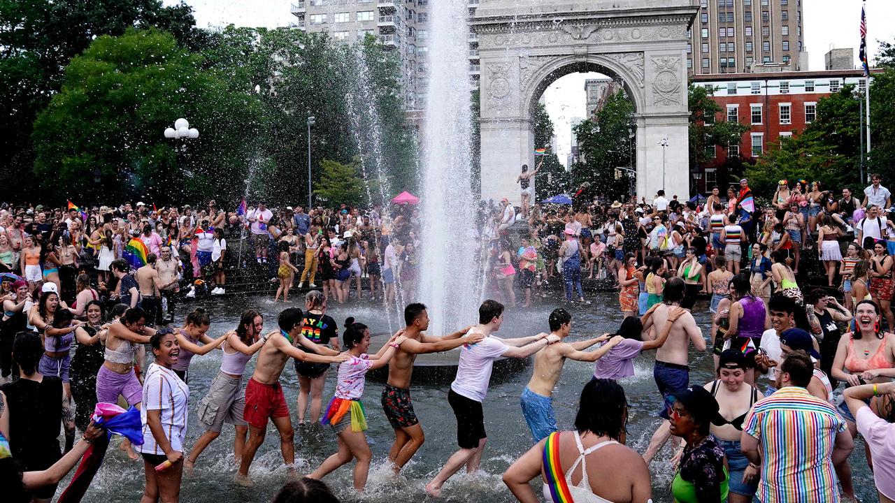 New York Party animals go all out in Washington Square park