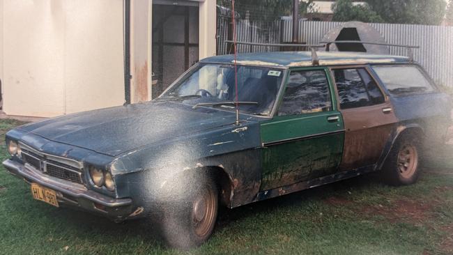 Frank’s blue utility in May 1989.