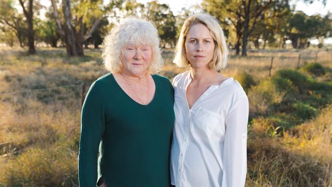 Virginia Tapscott and her mother Lynne Tapp. Picture: Ryan Osland