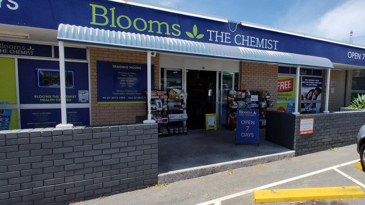 Blooms the Chemist at South Gladstone was broken into on Friday February 5, with offenders stealing over the counter Pseudoephedrine products. Picture: Rodney Stevens