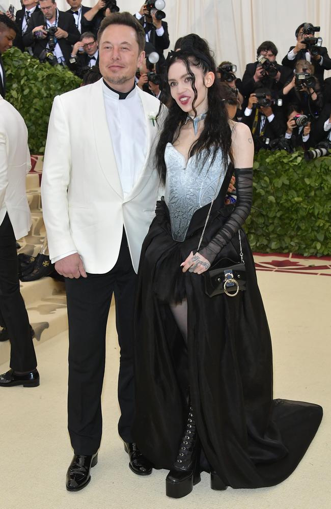 Elon Musk and Grimes have dated on and off since 2018. Picture: Neilson Barnard/Getty Images