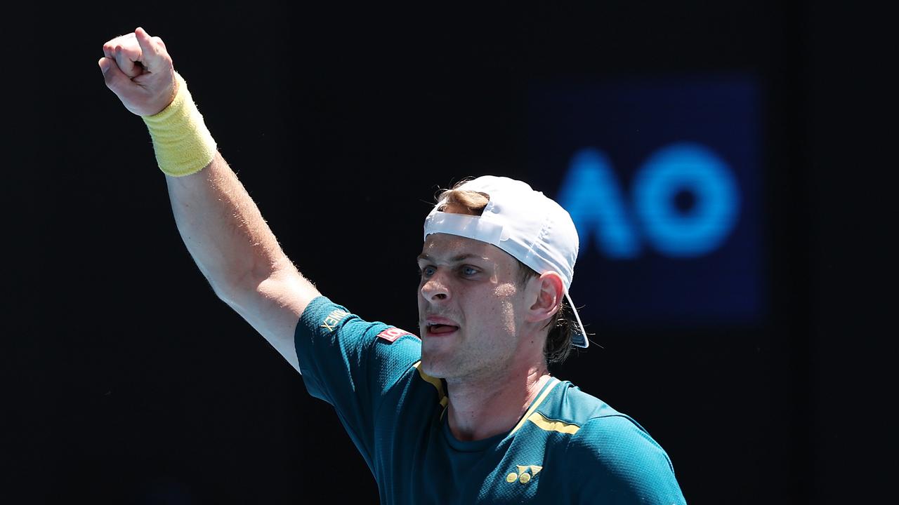 Zizou Bergs has rattled the cage of last year’s runner-up Tsitsipas. Picture: Getty