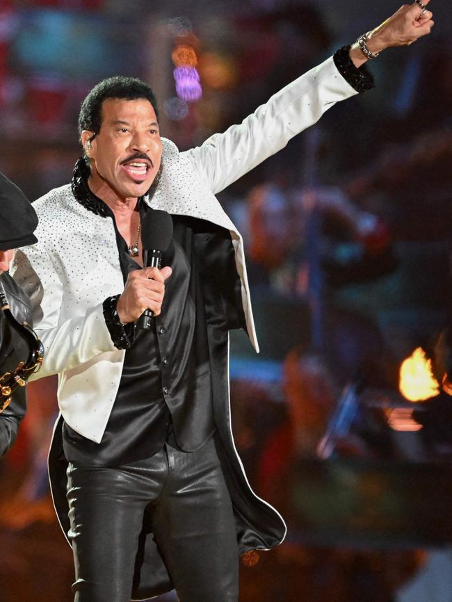 Lionel Richie performed at Windsor Castle for the Coronation Concert. Picture: Leon Neal / POOL / AFP