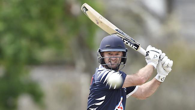 Tim Ludeman strokes one to the boundary. Picture: Alan Barber