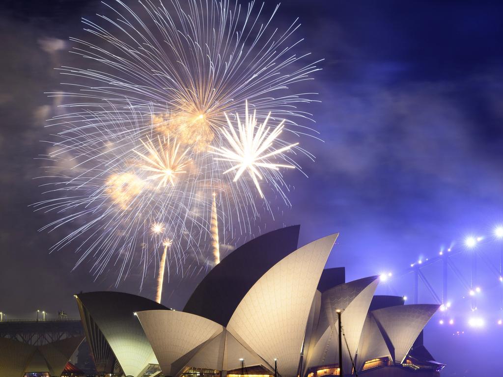 Fireworks over the Sydney Opera House during New Year’s Eve celebrations on January 1, 2022. Australia still presents an attractive face to the world. Picture: Getty Images