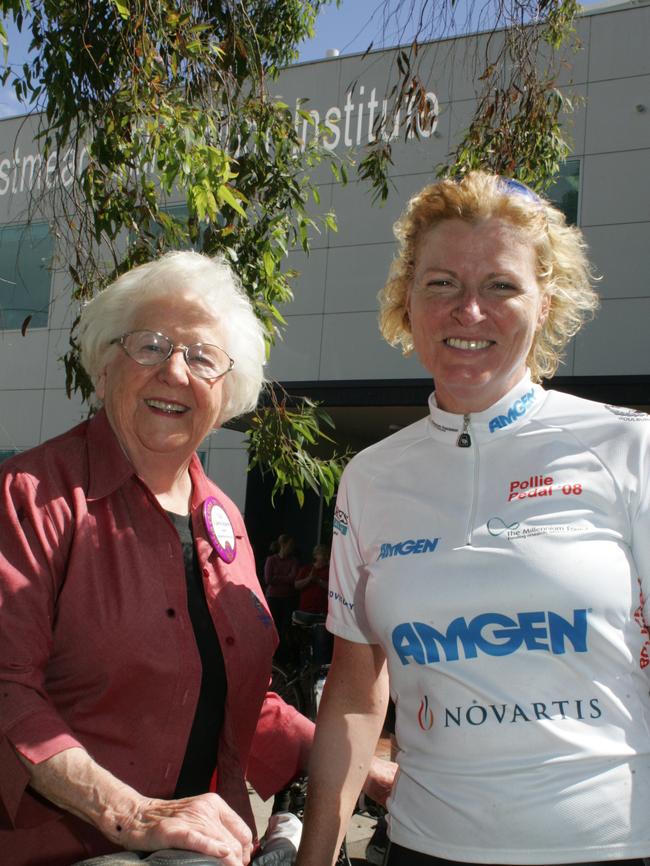 Val with former Parramatta federal MP Julie Owens, who called Mrs Squires the “real member for Parramatta”.