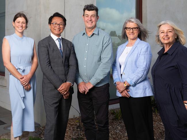 The Borough of Queenscliffe's new council is: Isabelle Tolhurst, Donnie Grigau, Brendan Monahan, HÃ©lÃ¨ne Cameron and Di Rule. Picture: Supplied.