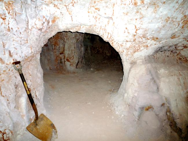 A typical underground dugout.