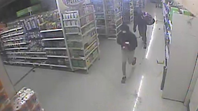 Police say two men broke into Coles in Kings Langley just before 2am on October 9. Picture: Supplied