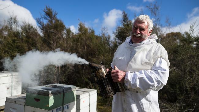 Tasmanian Beekeepers Association president Lindsay Bourke. Picture: Heath Holden