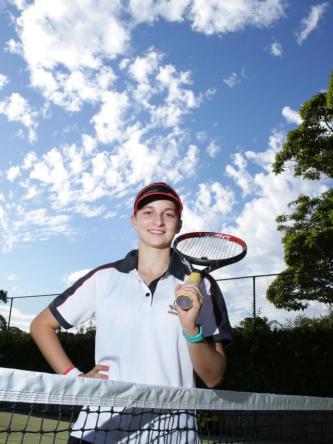 Queenwood tennis player Jenna Svatos. Picture: Virginia Young