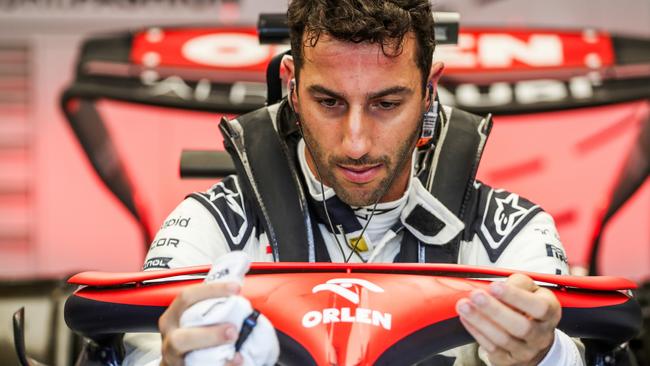 Daniel Ricciardo in an Alpha Tauri F1 car. Picture: Getty Images