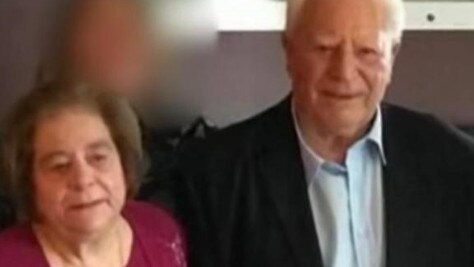 Frank Dimasi, charged with the alleged murder of his wife Maria Dimasi, left. Picture: 9News