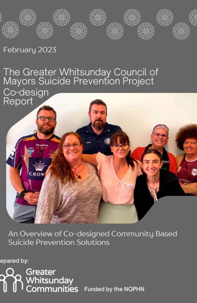 The Greater Whitsunday Council of Mayors Suicide Prevention Project Co-design Report was released on March 30, 2023. Photo: Contributed