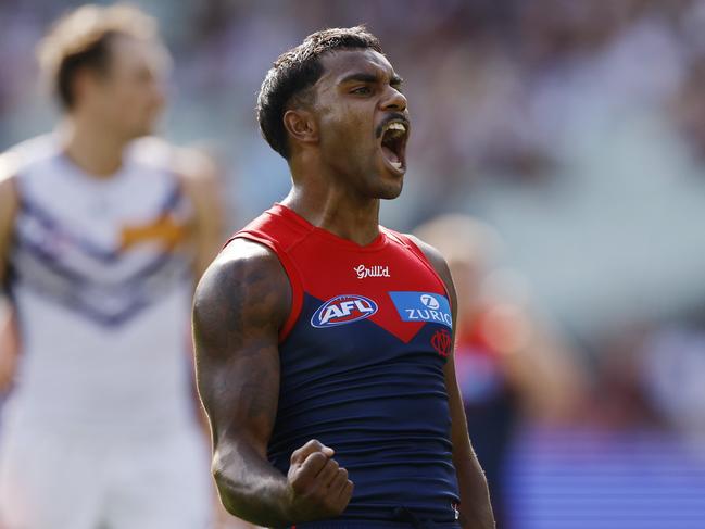 Pickett was putting on a show for the winless Dees. Picture: Michael Klein