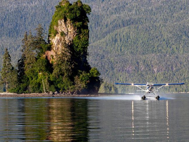 A promotional image from Taquan Air's "Misty Fjords Flightseeing" web page.