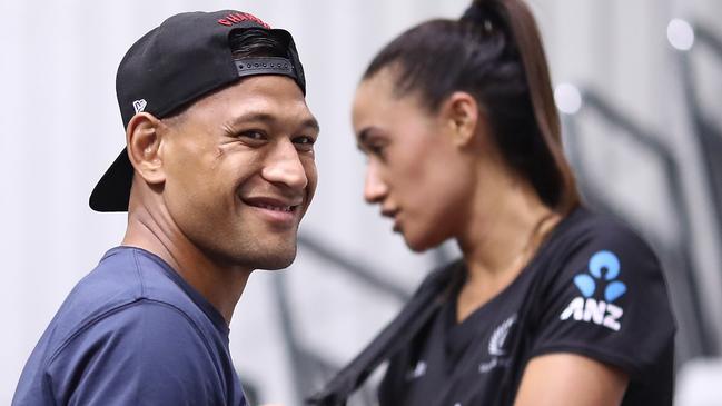 Maria and Israel Folau. Picture: Getty Images