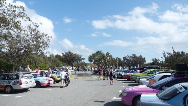 Parking at the Mackay Harbour. Shitbox Rally 15th October, 2022. Picture: Marty Strecker