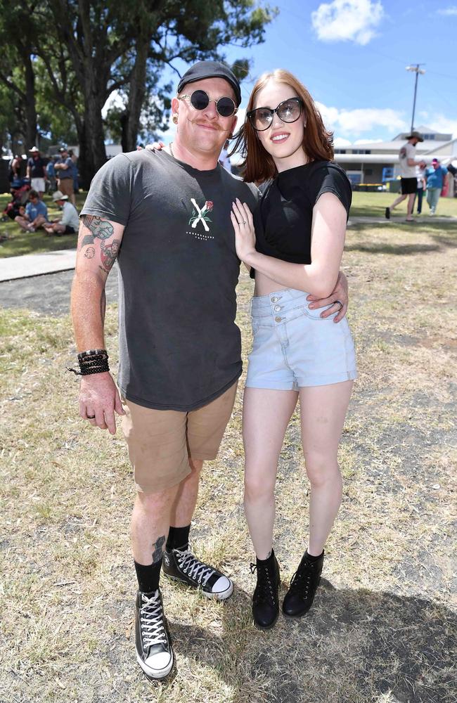 Josh Sternsdorf and Sarah McCallister at Meatstock, Toowoomba Showgrounds. Picture: Patrick Woods.