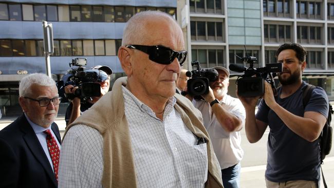 Graeme Lawrence arrives at the Newcastle District Court in Newcastle for sentencing (AAP Image/Darren Pateman)