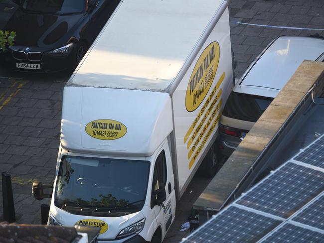 The van used was from a Welsh company. Picture: Photo by Carl Court/Getty Images