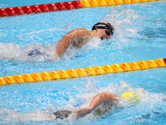 Titmus was too good for Ledecky in the 400m final. Picture: Getty Images