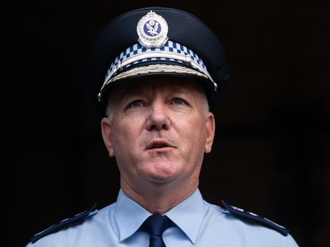 NSW Police Commissioner Mick Fuller has revealed two of his officers have tested positive. Picture: James Gourley