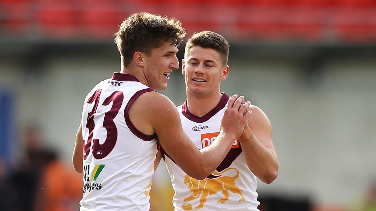 Zac Bailey’s Lions defeated the GWS Giants. Picture: Mark Kolbe