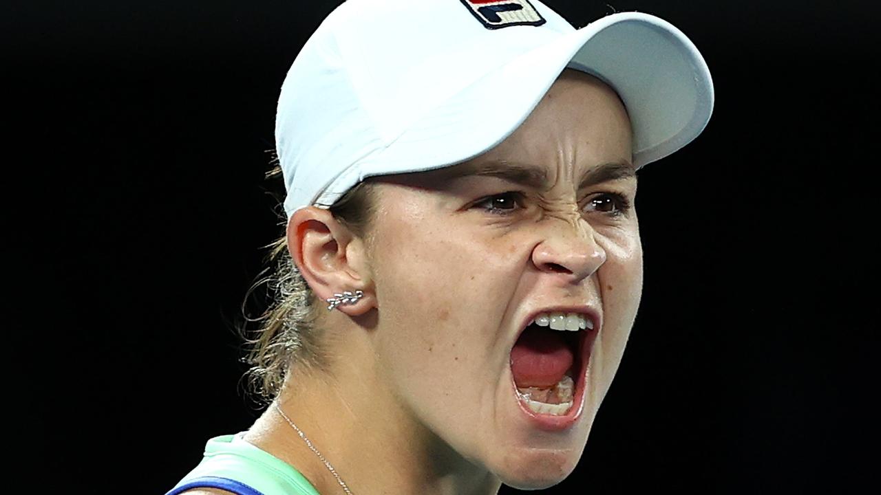 Barty’s last professional game was the Australian Open. Picture: Cameron Spencer/Getty Images