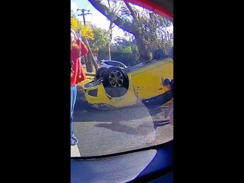 Dashcam captures insane accident in NSW