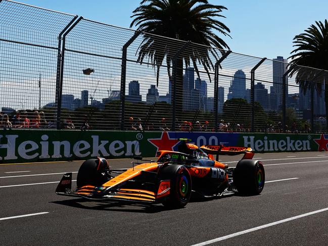 Lando Norris got off to a hot start at Albert Park. Picture: Getty Images